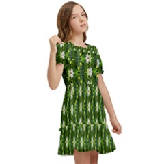 Kids  Puff Sleeved Dress 