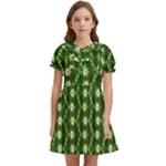 Wowpatterns-export-pattern Kids  Bow Tie Puff Sleeve Dress