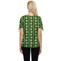 Bow Sleeve Button Up Top 