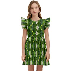 Kids  Winged Sleeve Dress 