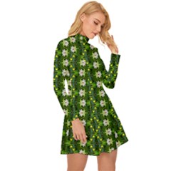 Long Sleeve Velour Longline Dress 