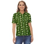 Wowpatterns-export-pattern Women s Short Sleeve Double Pocket Shirt