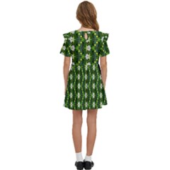 Kids  Frilly Sleeves Pocket Dress 