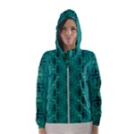 Peacock #4 Women s Hooded Windbreaker