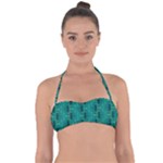 Peacock #4 Halter Bandeau Bikini Top