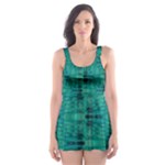 Peacock #4 Skater Dress Swimsuit