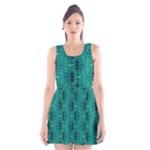 Peacock #4 Scoop Neck Skater Dress