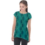 Peacock #4 Cap Sleeve High Low Top