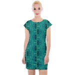 Peacock #4 Cap Sleeve Bodycon Dress