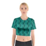 Peacock #4 Cotton Crop Top