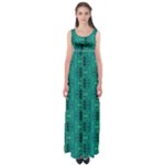 Peacock #4 Empire Waist Maxi Dress