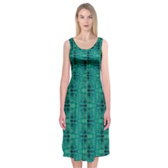 Peacock #4 Midi Sleeveless Dress from ArtsNow.com