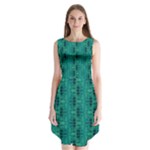 Peacock #4 Sleeveless Chiffon Dress  