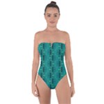 Peacock #4 Tie Back One Piece Swimsuit
