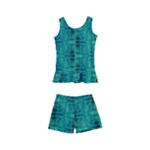 Peacock #4 Kids  Boyleg Swimsuit