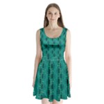 Peacock #4 Split Back Mini Dress 