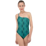Peacock #4 Classic One Shoulder Swimsuit