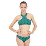 Peacock #4 High Neck Bikini Set