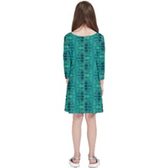 Kids  Quarter Sleeve Skater Dress 