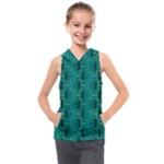 Peacock #4 Kids  Sleeveless Hoodie