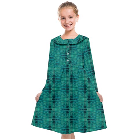 Peacock #4 Kids  Midi Sailor Dress from ArtsNow.com