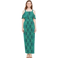 Draped Sleeveless Chiffon Jumpsuit 