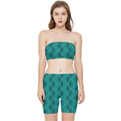 Stretch Shorts and Tube Top Set 