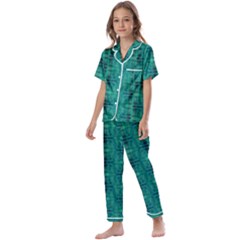 Kids  Satin Short Sleeve Pajamas Set 