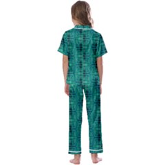 Kids  Satin Short Sleeve Pajamas Set 