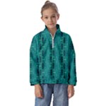 Peacock #4 Kids  Half Zip Hoodie