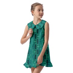 Kids  Pilgrim Collar Ruffle Hem Dress 