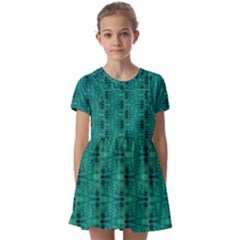 Kids  Short Sleeve Pinafore Style Dress 
