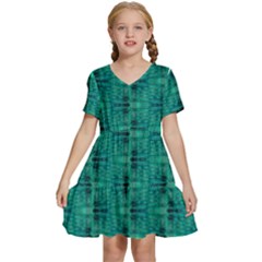 Kids  Short Sleeve Tiered Mini Dress 