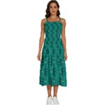 Peacock #4 Sleeveless Shoulder Straps Boho Dress
