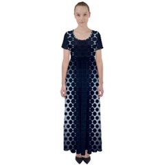 High Waist Short Sleeve Maxi Dress 