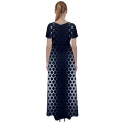 High Waist Short Sleeve Maxi Dress 