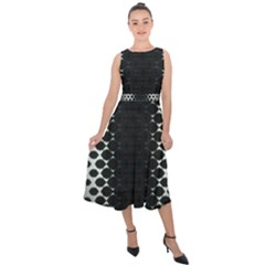 Midi Tie-Back Chiffon Dress 