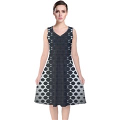 V-Neck Midi Sleeveless Dress  