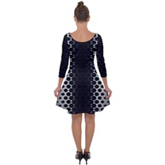 Quarter Sleeve Skater Dress 