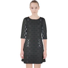 Quarter Sleeve Pocket Dress 