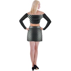 Off Shoulder Top with Mini Skirt Set 