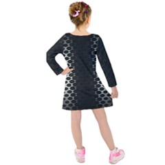 Kids  Long Sleeve Velvet Dress 