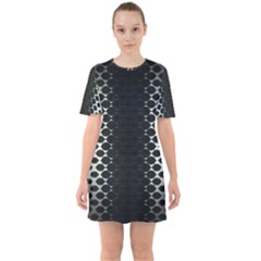 Sixties Short Sleeve Mini Dress 