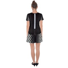 Drop Hem Mini Chiffon Dress 