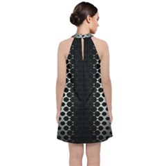 Velvet Halter Neckline Dress  