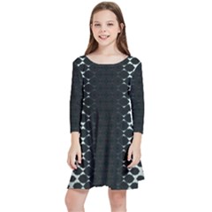 Kids  Quarter Sleeve Skater Dress 