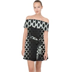 Off Shoulder Chiffon Dress 
