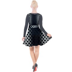 Plunge Pinafore Velour Dress 