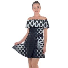 Off Shoulder Velour Dress 