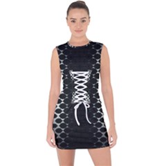 Lace Up Front Bodycon Dress 
